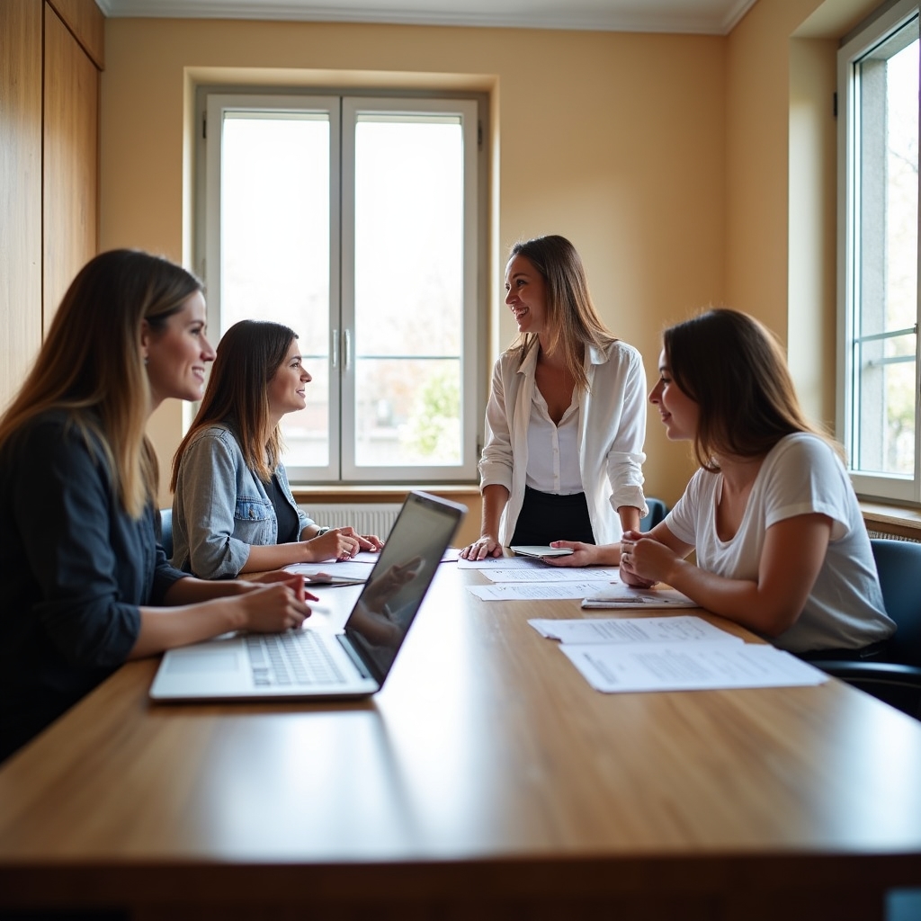 Participants at an in-person pricing workshop reviewing menu cost sheets